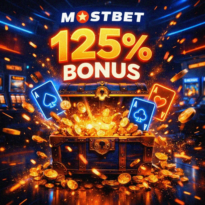 Mostbet ro'yxatdan o'ting va 125% gacha bonus oling